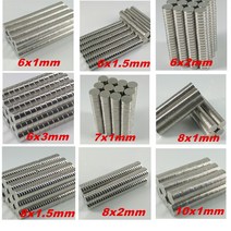 자석 강력자석 냉장고자석 원형자석 미니 원형 자석 초강력 N35 소형 희토류 ndfeb 네오디뮴 디스크 5x1 6x, 11 50pcs 8x1mm