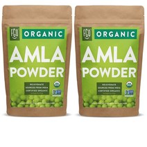 FGO Amla Powder Amalaki 미국 암라 가루 파우더 음료 미용 헤어, 453g, 2개