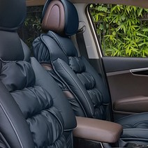 더룩 프리미엄 링클 시트커버 차량용시트 자동차시트교체 블랙_1P, 앞좌석시트_1P