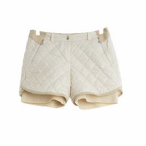 PING골프 베이지 울혼방 다이아몬드퀼팅숏팬츠 여자 6365