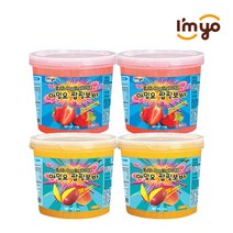 아임요 팝핑보바 딸기x2개+망고2개 버블티펄 토핑, 2kg, 4개