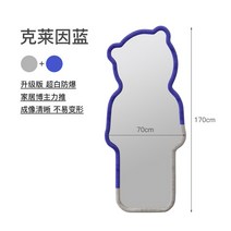 곰돌이 전신거울 곰모양 베어브릭거울 북유럽 드레싱 거울 전신 홈 거실 인터넷 연예인 곰 침실 벽 피팅 의류 매장 바닥, 3. 기타 클라인 블루 170*70 없음