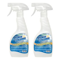 크로바 식탁세정제 살균 세정 탈취 테이블 클리너 주방청소 500ml X 2개, 단품