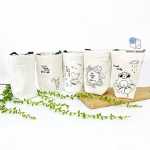 TD 캔버스 에코 텀블러 백 보냉 가방 만들기 취미 키트 미술 재료 DIY, 2. 개구리 왕자