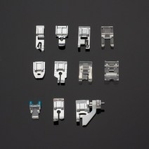 노루발 미싱 공업용 부속 오버록 1115pcs 재봉틀 노루발 피트 키트 상자 형제 가수 janom 재봉틀 발 도구 재봉 액세서리 세트, 11pcs-J opp bag