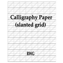 (영문도서) Calligraphy Paper (slanted grid): 150 Pages 8.5 X 11 Paperback, Rwg Publishing, English, 9781607968245