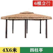 야외 조립식 원두막 정자 평상 만들기 사각 인테리어 나무 정원 이동식 파고라 옥상 바베큐장, 4x6m-원두막