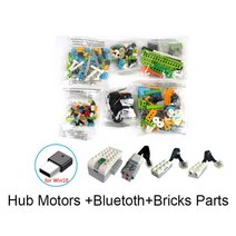 2022 새로운 하이테크 wedo 3.0 코어 세트 로봇 공학 건설 세트 wedo 2.0 용 diy 과 호환되는 빌딩 블록, 블루투스 허브 브릭