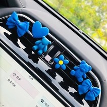 차 향기 클레인 블루 자동차 에어컨 송풍구 장식 차 안 차 장식 대전녀, 1 건, 3_클레인 블루 6개 세트