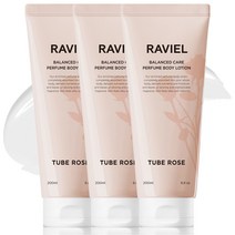 라비엘 밸런스드 케어 퍼퓸 바디로션 튜베로즈향, 3개, 200ml