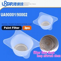 UA90001/90002 2pcs 모델 페인트 정화 컵 에어 브러시 필터 GSI Mr PS289/270 IWATA HP-CH/CP S130/150/KP-45, [02] For Ustar KP45 90002
