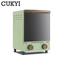 전기오븐 제과제빵 홈쿠킹 가정용CUKYI-미니 수직 전기 다기능 베이킹 오븐 12L 용량 800W 60 분 타이머