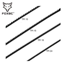 밴드쏘 각도 절단기 목공 공구FOXBC 48pcs 135mm 고정 된 스크롤 톱 블레이드 10/15/18/24 Dewalt Craftsm, 04 10TPI