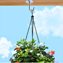 스틸 J자고리 롱사이즈 식탁등 천장고리 캐노피 행잉플랜트걸이, 대, 1개