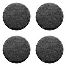 플레이팅 식탁매트 조각 소박 원형하트사각 슬레이트 스톤 컵 가정 치 수제 컵, 둥근