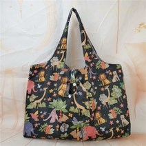 대용량 대형 마켓 식자제 마트 장 바구니 숄더 에코 쇼핑 백 가방 60cm 접이식, 3