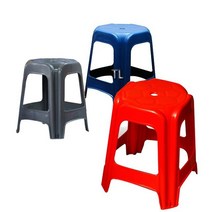 야외 포장마차 파라솔 의자 편의점 간이 플라스틱 1개, 꽃보다가구 회색-1개