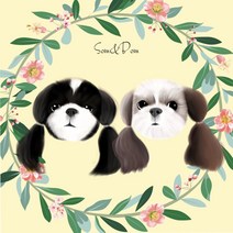 인물/반려동물 초상화 그림 액자 4x6 a4, 전체, 없음(인쇄만 2장), 없음