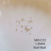 네일파츠 네일스톤약. 100 개/가방 금속 스터드 라운드 미니 네일 아트 메탈 3D Charms, 15 MD1232