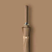 긴 핸들 큰 비즈니스 우산 24K 강한 파라솔 야외 활동 골프 우산, Brown