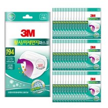 3M 이지핏 황사마스크 KF94 화이트, 40개입, 2개