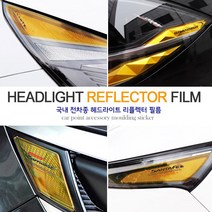JSTAR 스팅어 그랜저 KA4 카니발 제네시스 전차종 헤드램프 리플렉터 포인트 랩핑필름 자동차 익스테리어 몰딩 악세사리용품, js기아 / 포르테쿱