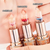 꽃잎 젤리 색상 변경 립스틱 꽃 립밤 따뜻한 변색 임산부 보습, 1. 12 개 상자 (각각 3 색 4 개  시스템 배송