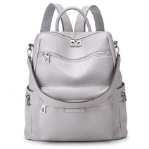 LSW 여성용 백팩 지갑 패션 컨버터블 사첼 핸드백 대용량 여행 빈티지 PU 가죽 숄더백 블랙.