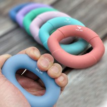 VOLAR 미니 실리콘 타원형 악력기, 라일락(50lb)