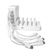 BiLe LG전자 10T370-L860K 고속 멀티충전기 5포트 60W PD지원, 1개, BiLeCY2172 충전기 화이트