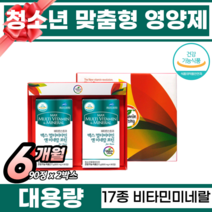 중학생 비타민 고등학생 영양제 청소년 종합 비타민 멀티 비타민 중고등학생 어린이용 종합영양제 대용량 수험생 파이토 케미칼 비타민 17종 영양소 수험생 10대 비타민 영양제 추천, 1박스, 180정