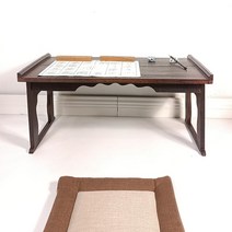 엔틱책상 레트로 단단한 스타일 선 서예 및 그림 테이블 일본식 바람 책상 가정 접이식 학습, [02] 라지  쿠션, [01] 아니요