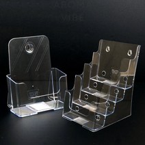 VEDANA 카달로그브로셔꽂이 A5 아크릴POP꽂이, 4단
