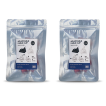 홈데코레 조절형 케이블클립 전선정리클립 2개, 화이트