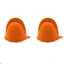 전자레인지라면용기 찜기 실리콘 그릇 1/2pcs 두꺼운 실리콘 베이킹 오븐 미트 전자 레인지 장갑 절연 비, 09 2pcs Orange