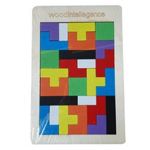 원목테트리스26p/ 26조각 15x22.5cm 테트리스 펜토미노 조각맞추기 퍼즐게임놀이 학습완구 어린이선물
