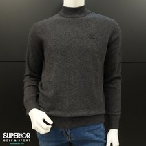 슈페리어 2001 구로점 SGF67 남성 겨울 부드러운 울100% 캐시미어 반폴라 티셔츠 SCA2402 매니져김희선