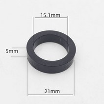 자전거 스루 액슬 와셔 M12 M15 허브 플랫 원추형 M12x3 7 5mm M15x0 2 튜브 샤프트 꼬치, M15x5mm, 1개