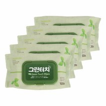 그린터치 물티슈 캡형 100매 피톤치드 5개 총500매 물티슈캡 일, 그린터치 물티슈 캡형 100매 피, 선택1:본상품선택
