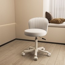 미용 의자 스툴 이동식 미니 왁싱 현관 작업 카운터 보조 회전 원형스툴 헤어샵, F. 화이트-화이트