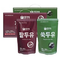 총각네 검은콩 팥두유 190ml x 15p + 쑥두유 190ml x 15p, 50세트