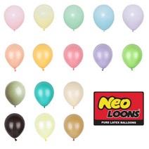 국산 네오텍스 파스텔 풍선 5인치 12인치 50개 100개, 12인치파스텔매트(100개), 매트옐로우