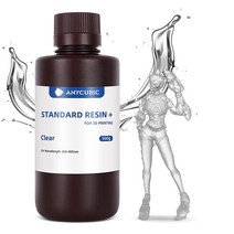 3D프린터 레진 ANYCUBIC 업그레이드된 표준 3D 프린터 수지 405nm SLA 고속 UV 경화 8K 가능 LCD/DLP/S, 베이지._500g