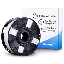 Braskem 폴리프로필렌 3D 필라멘트 FL105PP 2.85mm 천연 700g