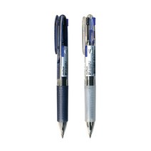 문화 3색 볼펜 S 0.7mm, 투명