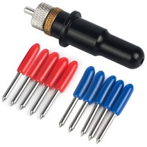 1PC 롤랜드 블레이드 홀더 블랙 컬러 +5 PC를 45 개 + 5 개 PC를 60도 발견 토끼 Redsail 커터 플로터 절단 블레이드, 하나, 보여진 바와 같이