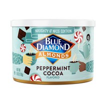 견과류 믹스넛 세트 프리미엄 넛츠 Blue Diamond Almonds 페퍼민트 코코아 홀리데이 스낵 너트 170g(6온스), 01 페퍼민트 코코아