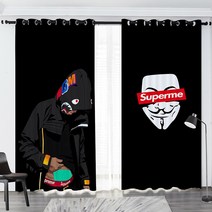 슈프림 홈인테리어 커튼 스트릿 브랜드 베이프 BAPE SUPREME 블라인드 가리개커튼