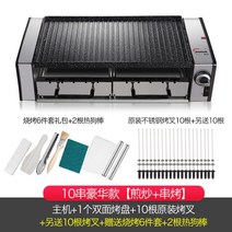 멀티전기그릴 전기그릴 바베큐 고기불판 삼겹살 2인용 전기그릴 전기로스타 전기생선그릴 불판 스텐석쇠, 10메들리로 디럭스