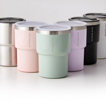 미니텀블러 스텐텀블러 보온 보냉텀블러 콜드컵 350ml, 블랙